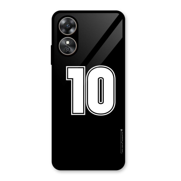 Number 10 Glass Back Case for Oppo A17