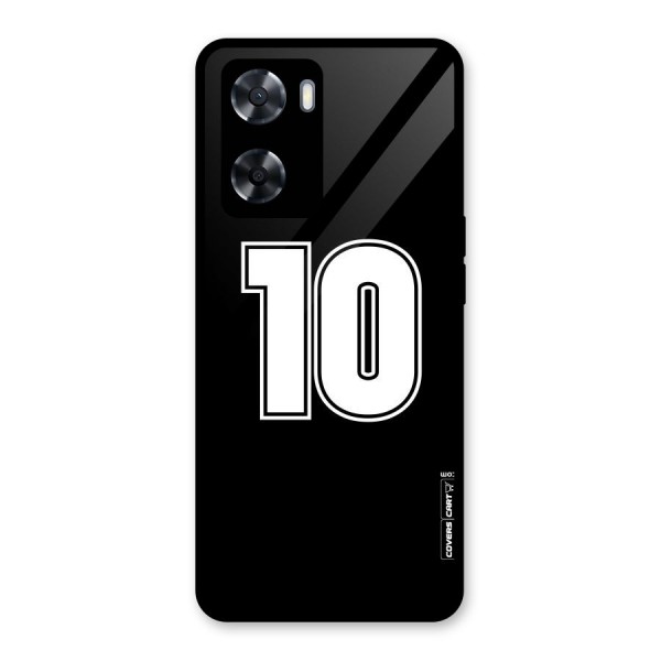 Number 10 Glass Back Case for Oppo A57 2022