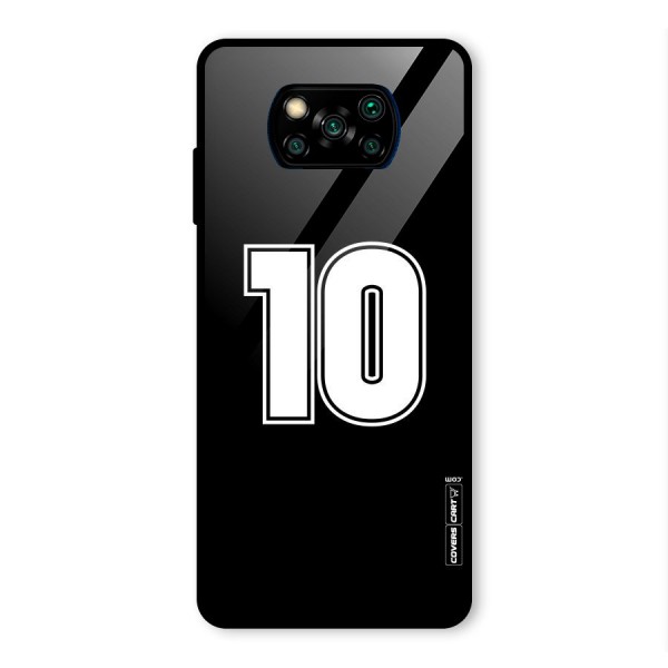 Number 10 Glass Back Case for Poco X3 Pro