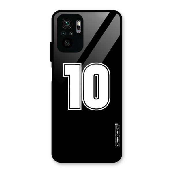 Number 10 Glass Back Case for Redmi Note 10S