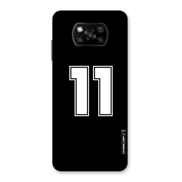 Number 11 Back Case for Poco X3