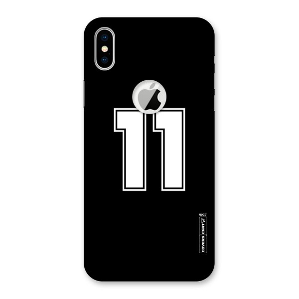 Number 11 Back Case for iPhone XS Logo Cut