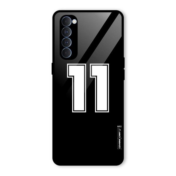 Number 11 Glass Back Case for Oppo Reno4 Pro