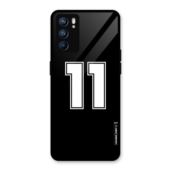 Number 11 Glass Back Case for Oppo Reno6 5G