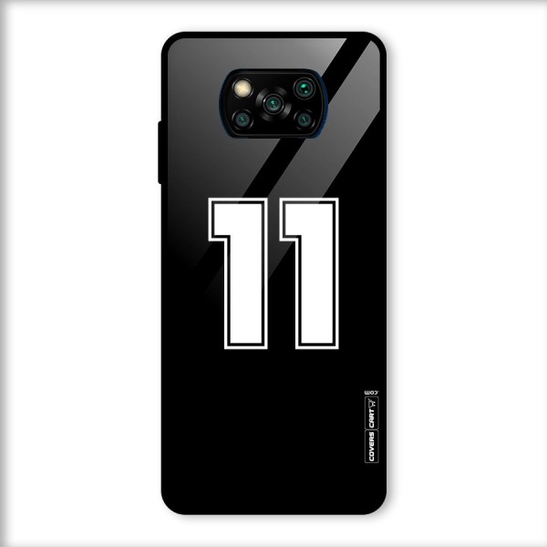 Number 11 Glass Back Case for Poco X3