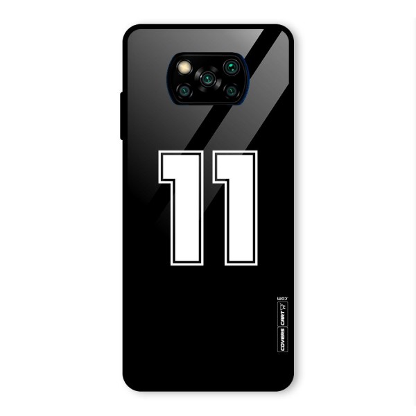 Number 11 Glass Back Case for Poco X3 Pro