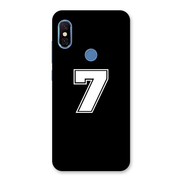 Number 7 Back Case for Redmi Note 6 Pro