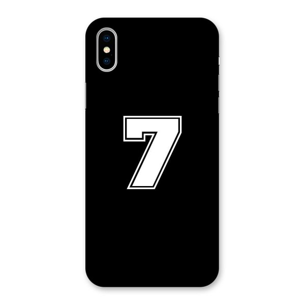 Number 7 Back Case for iPhone XS