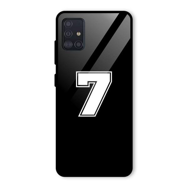 Number 7 Glass Back Case for Galaxy A51