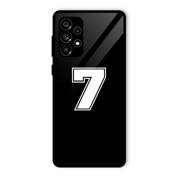 Number 7 Glass Back Case for Galaxy A73 5G