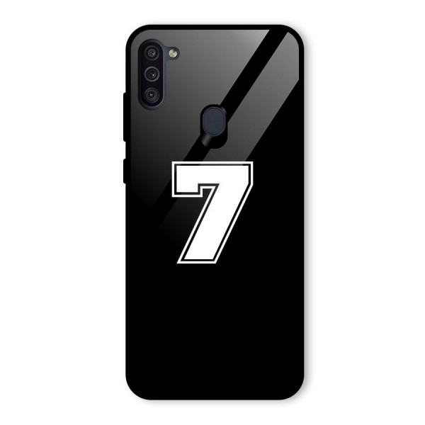 Number 7 Glass Back Case for Galaxy M11