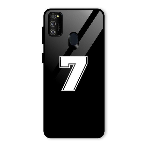 Number 7 Glass Back Case for Galaxy M21