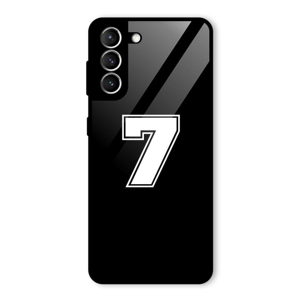 Number 7 Glass Back Case for Galaxy S21 5G