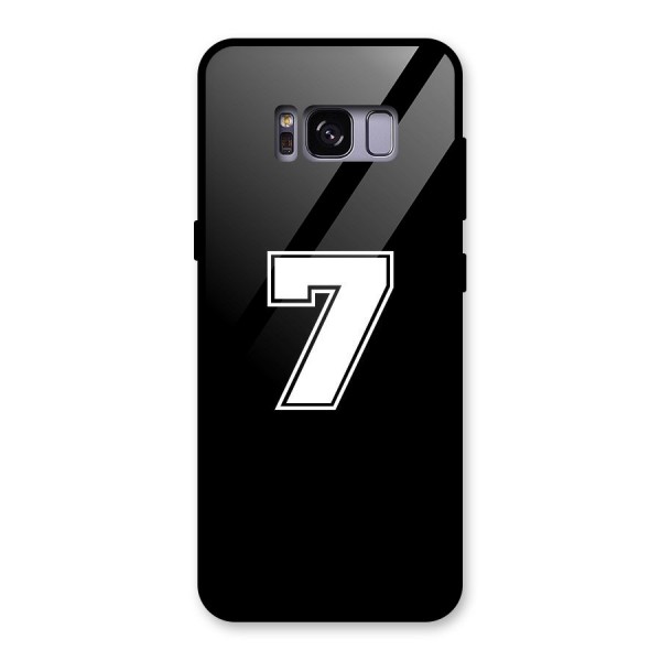 Number 7 Glass Back Case for Galaxy S8