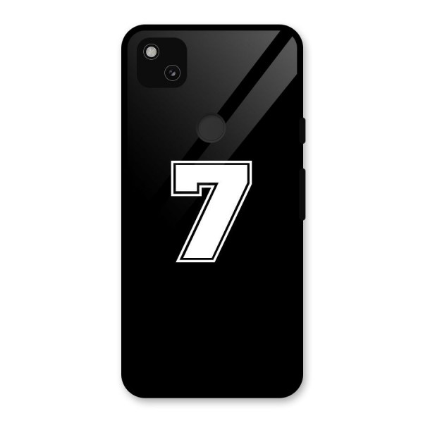 Number 7 Glass Back Case for Google Pixel 4a