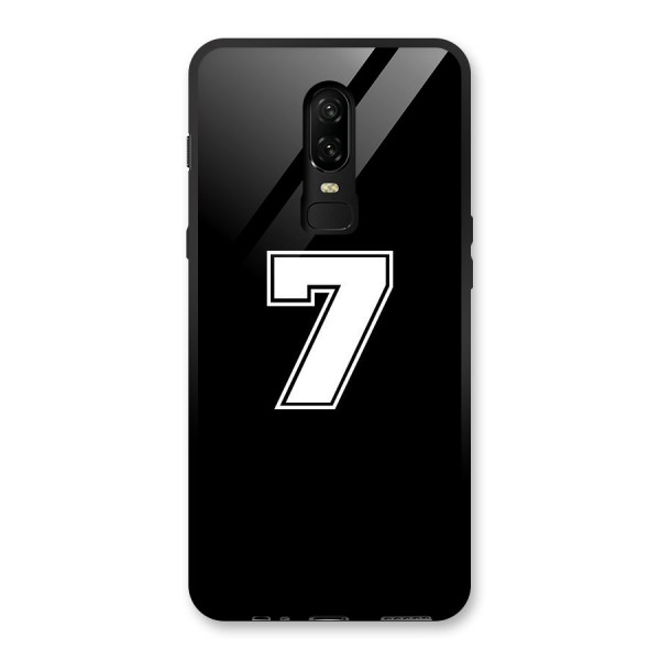 Number 7 Glass Back Case for OnePlus 6