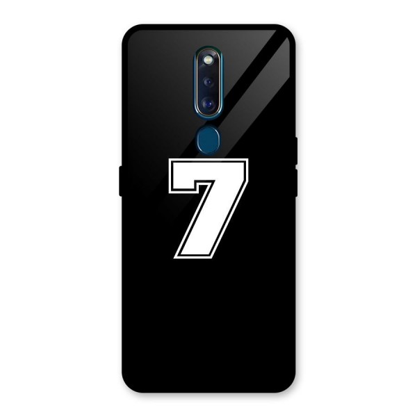 Number 7 Glass Back Case for Oppo F11 Pro