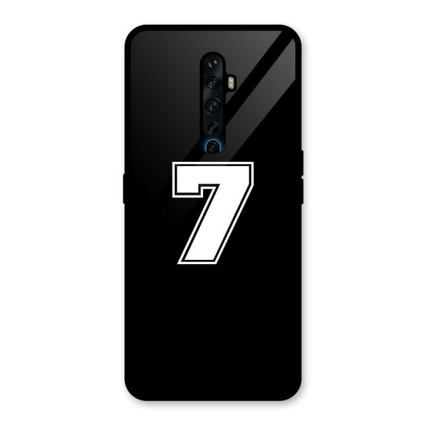 Number 7 Glass Back Case for Oppo Reno2 F