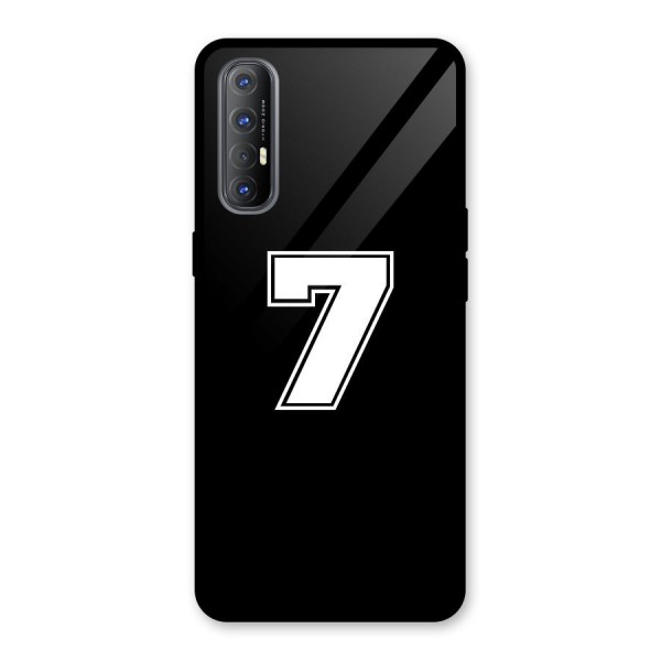 Number 7 Glass Back Case for Oppo Reno3 Pro