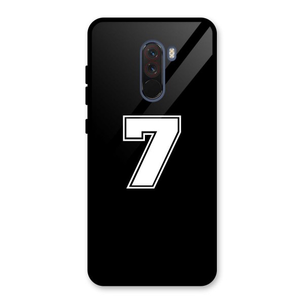 Number 7 Glass Back Case for Poco F1