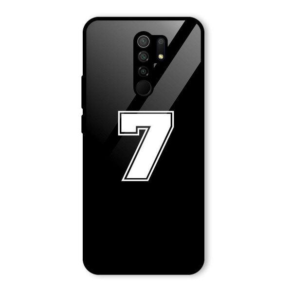 Number 7 Glass Back Case for Redmi 9 Prime