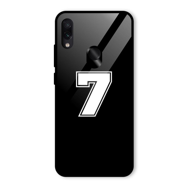 Number 7 Glass Back Case for Redmi Note 7S