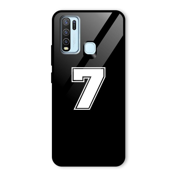 Number 7 Glass Back Case for Vivo Y30