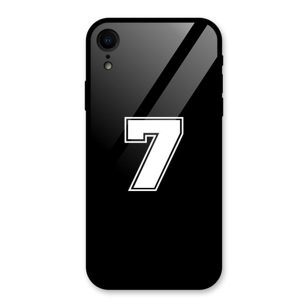 Number 7 Glass Back Case for XR