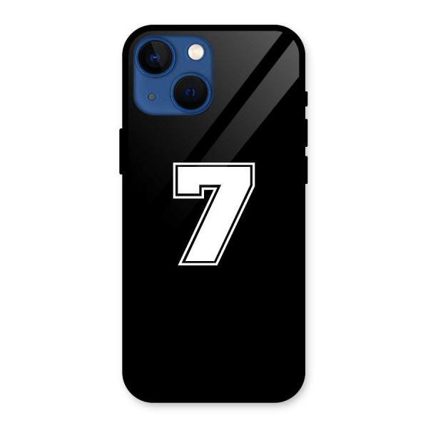 Number 7 Glass Back Case for iPhone 13 Mini