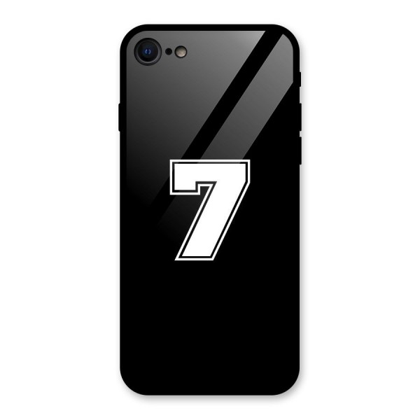 Number 7 Glass Back Case for iPhone SE 2022