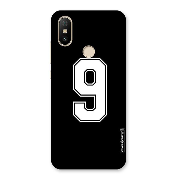 Number 9 Back Case for Mi A2