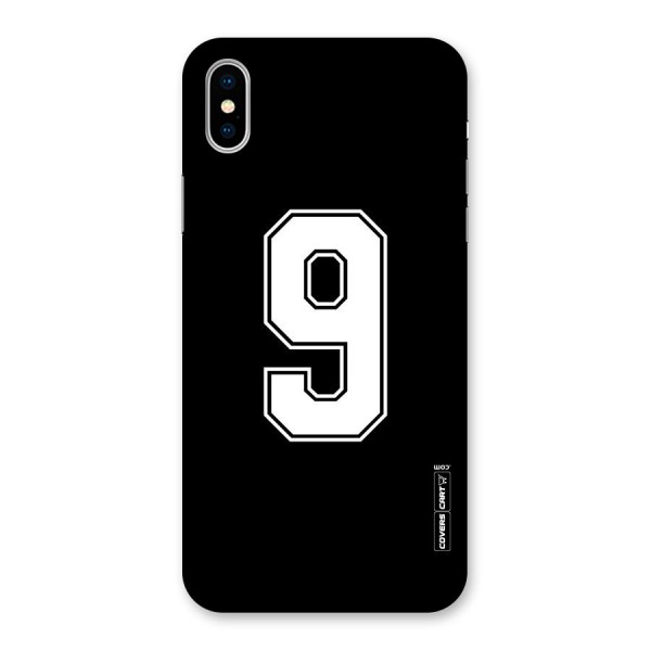 Number 9 Back Case for iPhone XS