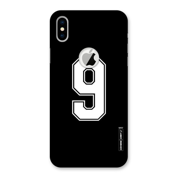 Number 9 Back Case for iPhone XS Logo Cut