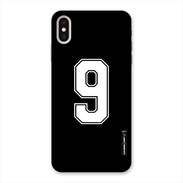 Number 9 Back Case for iPhone XS Max