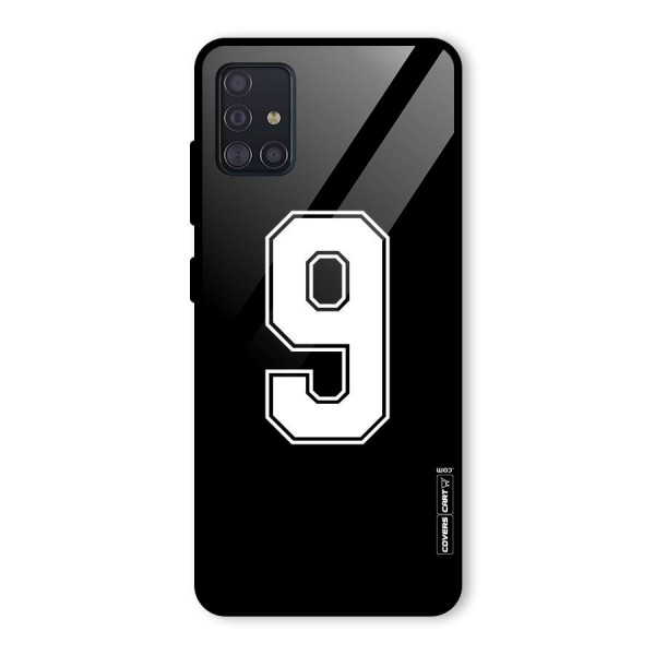 Number 9 Glass Back Case for Galaxy A51