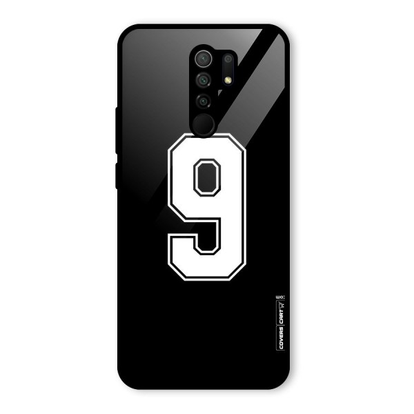 Number 9 Glass Back Case for Redmi 9 Prime