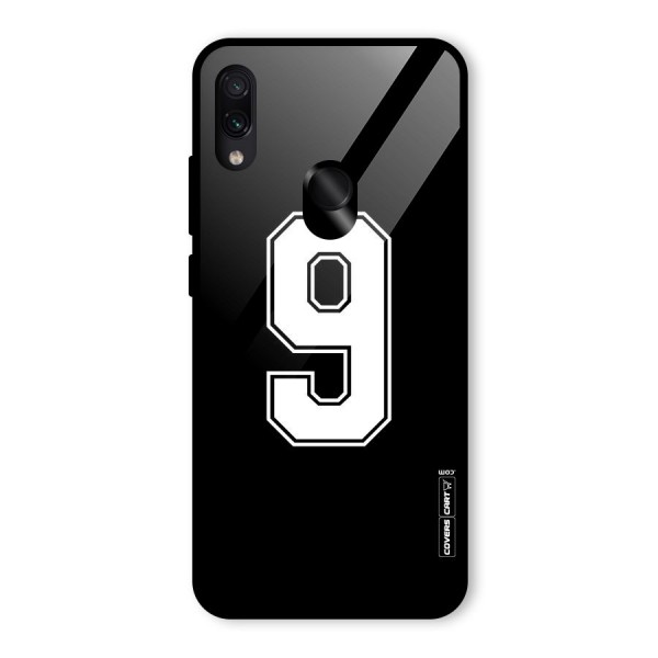 Number 9 Glass Back Case for Redmi Note 7