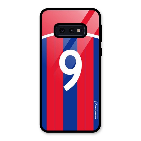 Number 9 Jersey Glass Back Case for Galaxy S10e