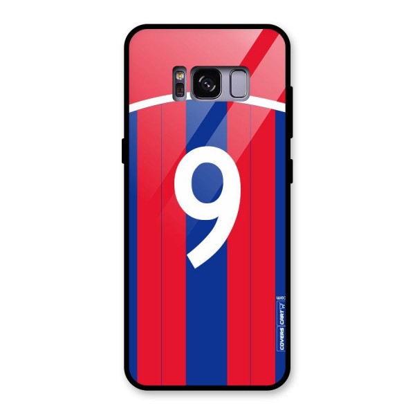 Number 9 Jersey Glass Back Case for Galaxy S8