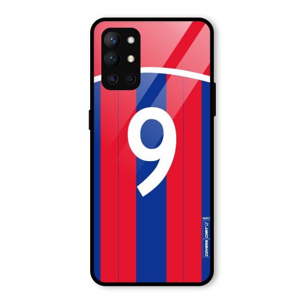 Number 9 Jersey Glass Back Case for OnePlus 9R