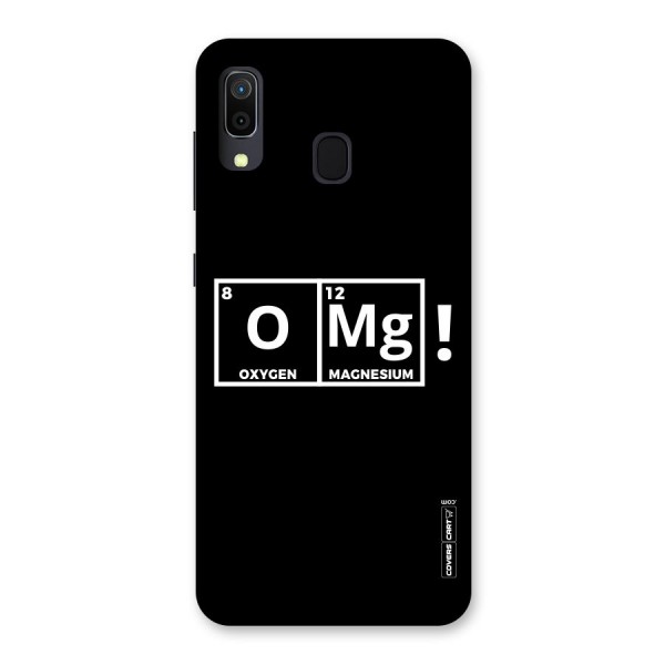 OMG Chemistry Pun Back Case for Galaxy A20