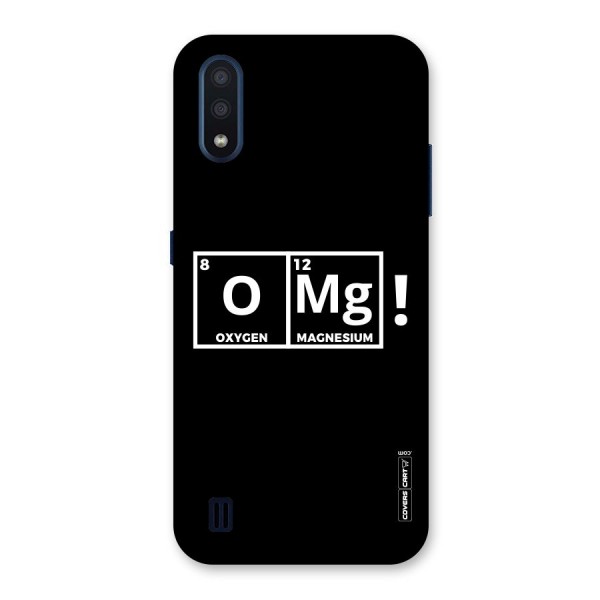 OMG Chemistry Pun Back Case for Galaxy M01