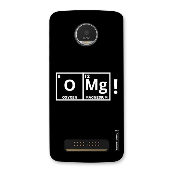 OMG Chemistry Pun Back Case for Moto Z Play