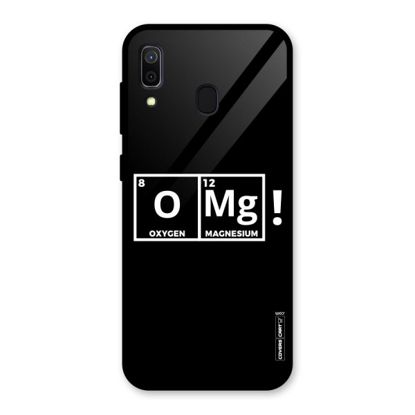 OMG Chemistry Pun Glass Back Case for Galaxy A30