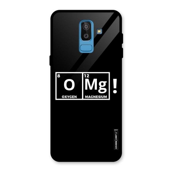 OMG Chemistry Pun Glass Back Case for Galaxy J8