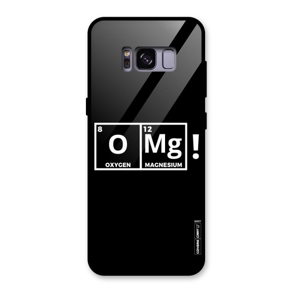 OMG Chemistry Pun Glass Back Case for Galaxy S8