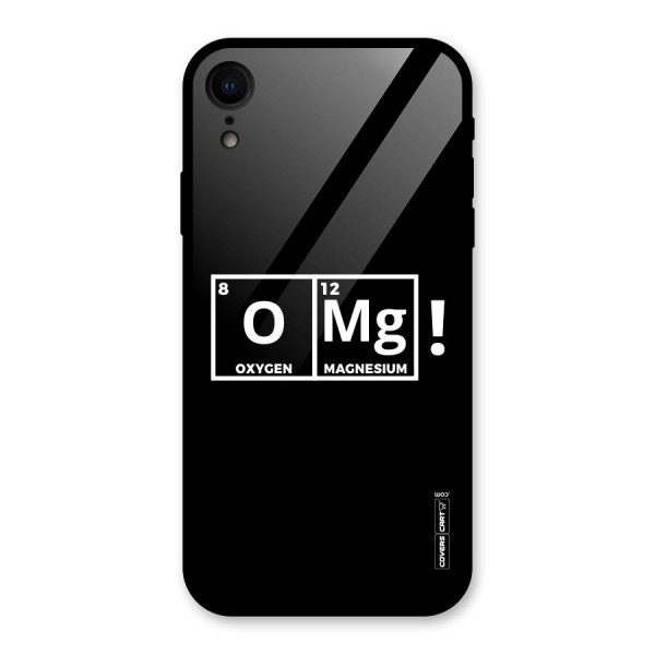 OMG Chemistry Pun Glass Back Case for XR