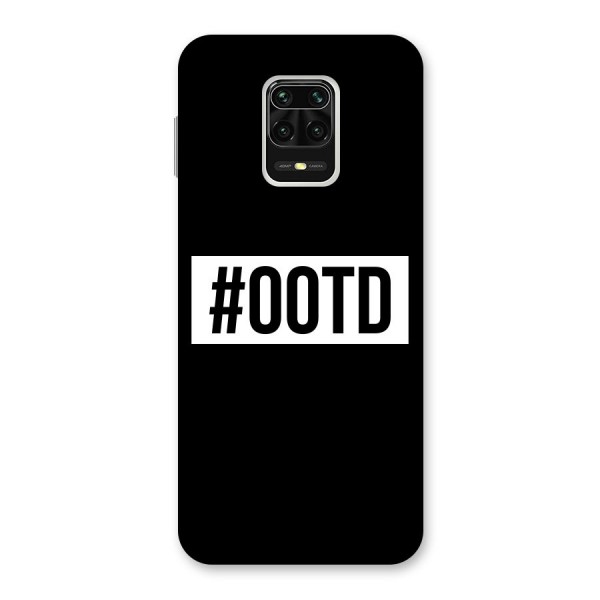 OOTD Back Case for Redmi Note 9 Pro Max