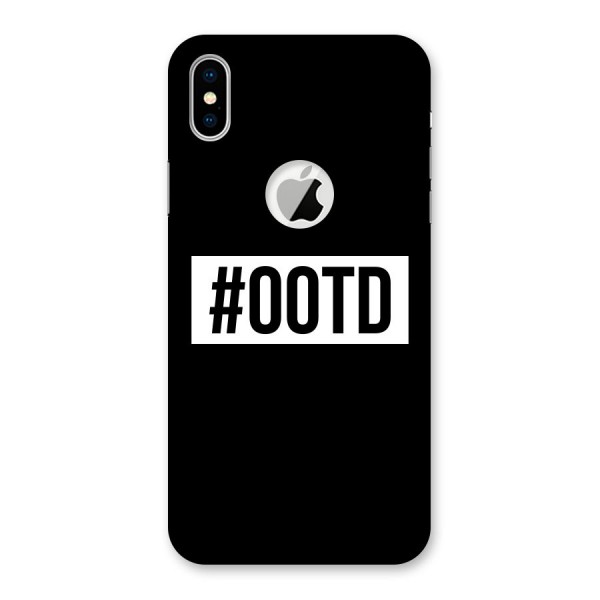 OOTD Back Case for iPhone XS Logo Cut