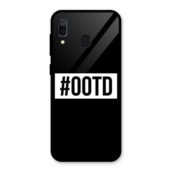 OOTD Glass Back Case for Galaxy A30